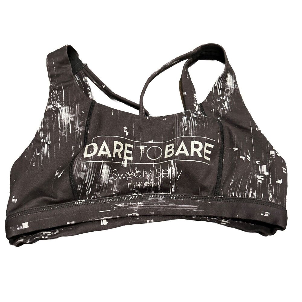 SWEATY BETTY Dare To Bare Workout Sports Size Small Black